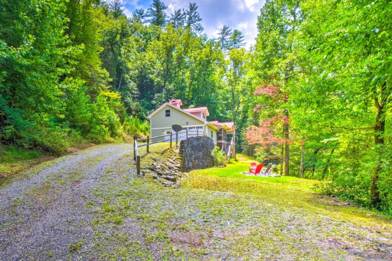 Cozy Riverside Dahlonega Home With Kayaks And Fire Pit Exterior photo