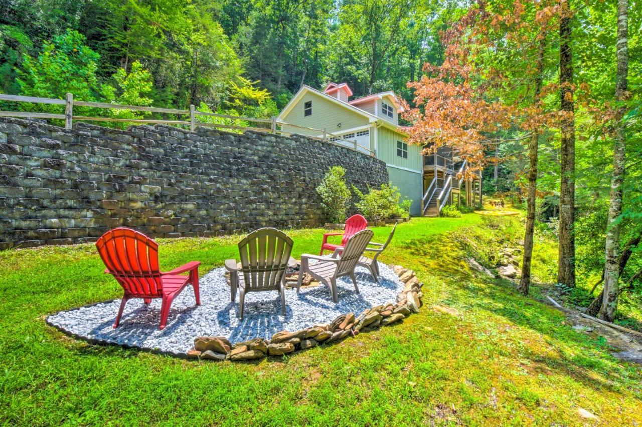 Cozy Riverside Dahlonega Home With Kayaks And Fire Pit Exterior photo